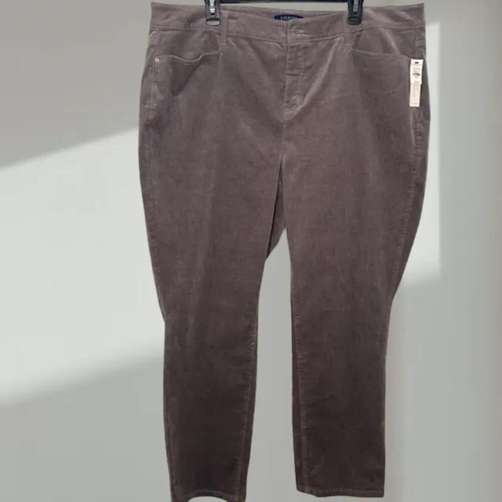 NWT - Talbots High Waist Straight Leg Corduroy Pants (Women’s 20W)